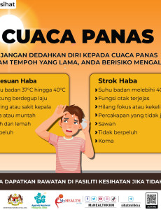 Jangan Dedahkan Diri Kepada Cuaca Panas